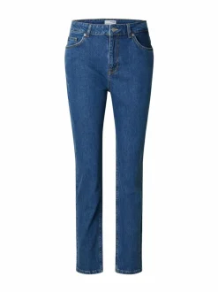 Farkut<Selected SlfCena Slim Straight -farkut MEDIUM BLUE DENIM