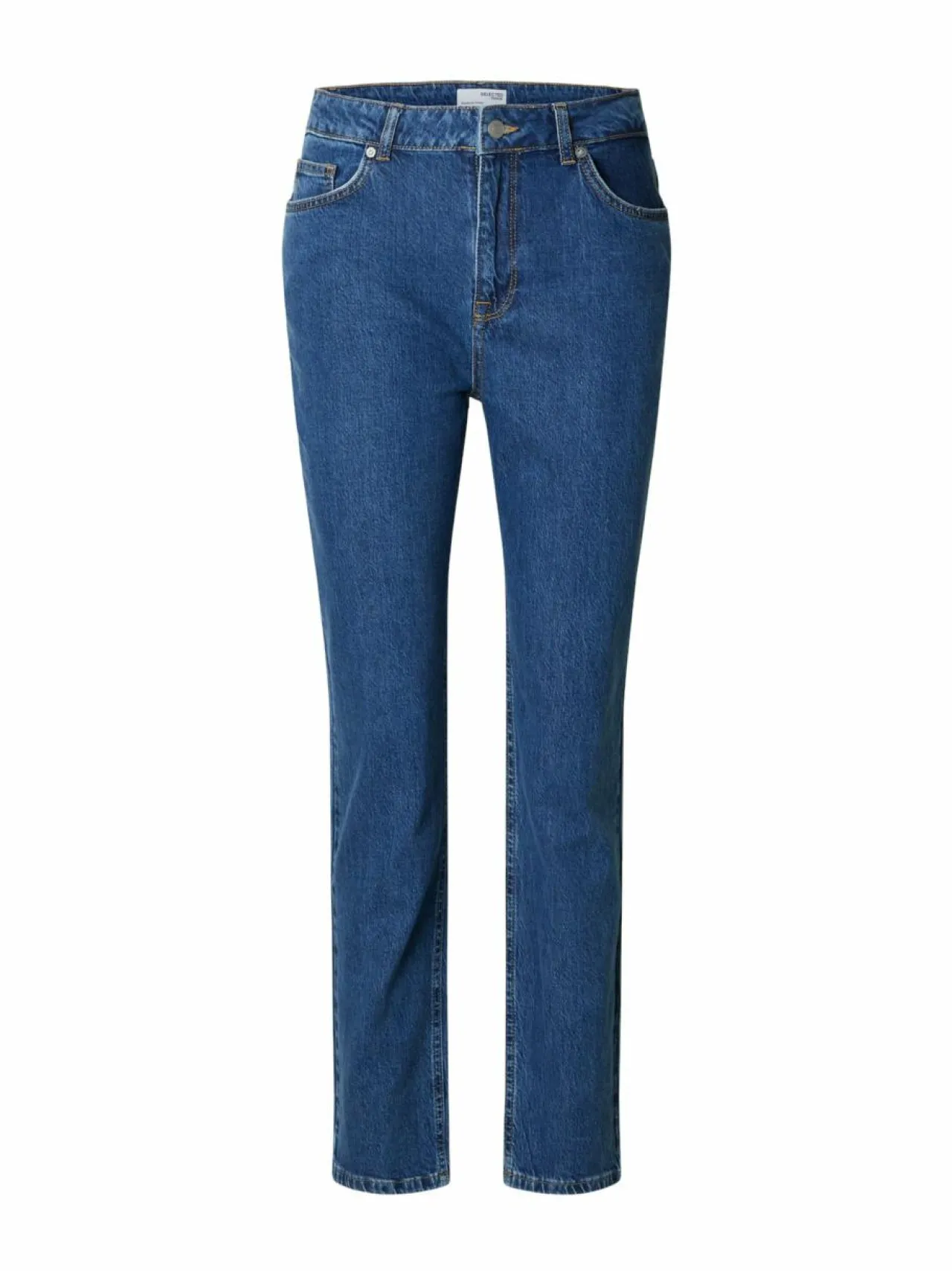 Farkut<Selected SlfCena Slim Straight -farkut MEDIUM BLUE DENIM