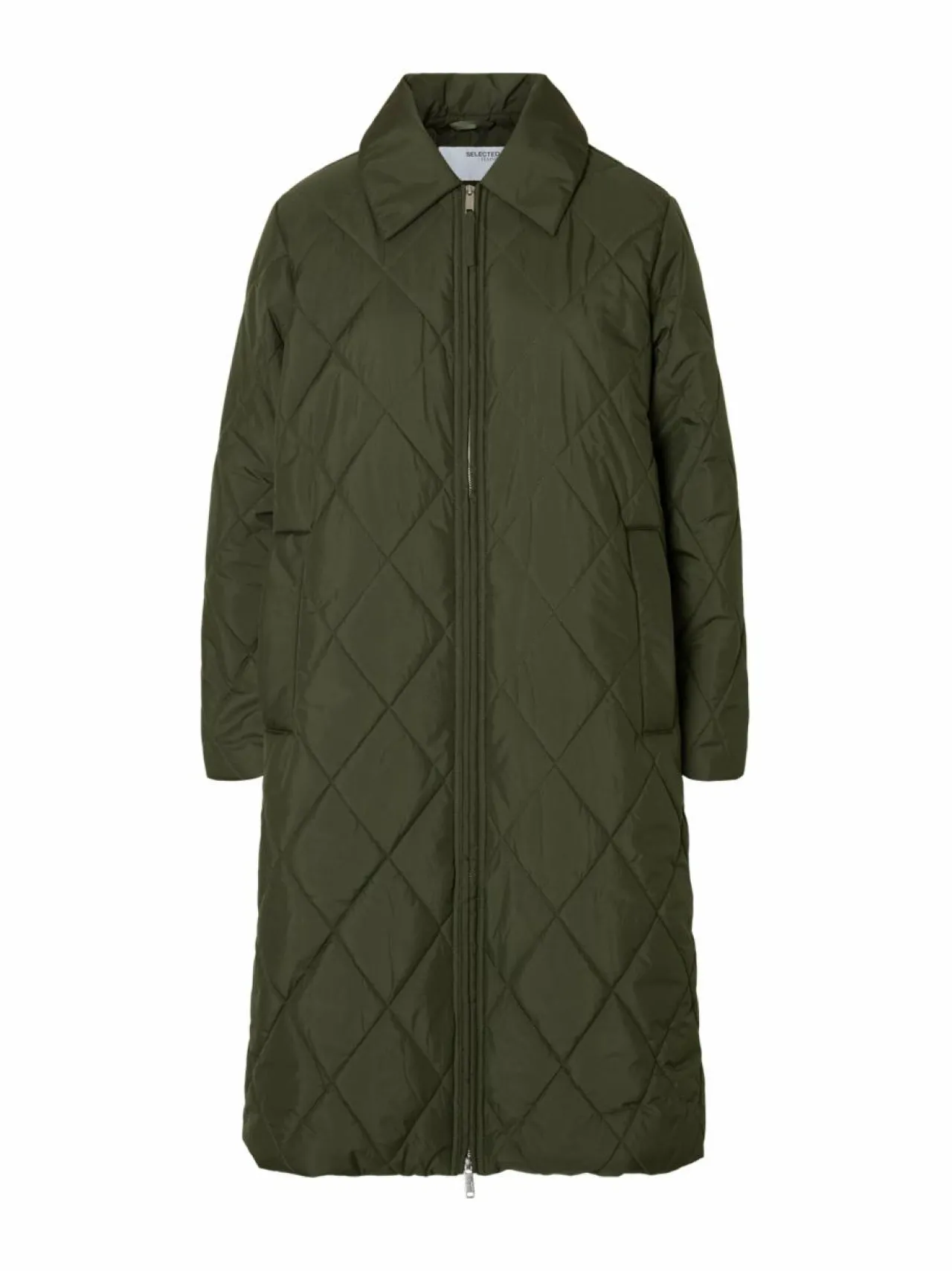 Takit<Selected SlfCilla Quilted -tikkitakki DEEP DEPTHS