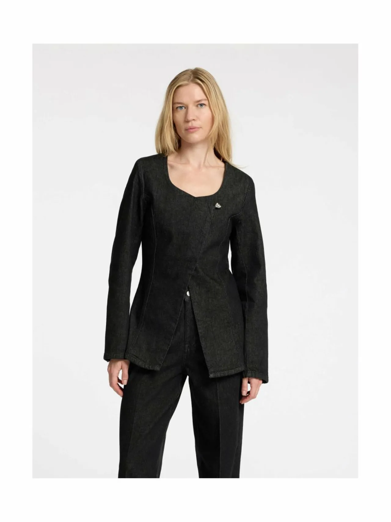 Selected SlfCora U-neck -farkkutakki^ Bleiserit & Jakut