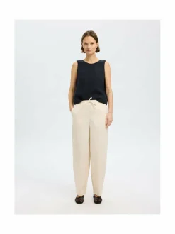 Paidat & Puserot<Selected SlfLinna-pellavapaita BLACK