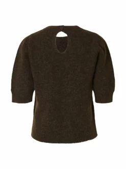 Neuleet<Selected SlfLulu Open Back -neulepusero DELICIOSO DETAIL:MELANGE