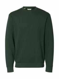 Neuleet<Selected SlhEmanuel Soft -collegepaita DEEP FOREST