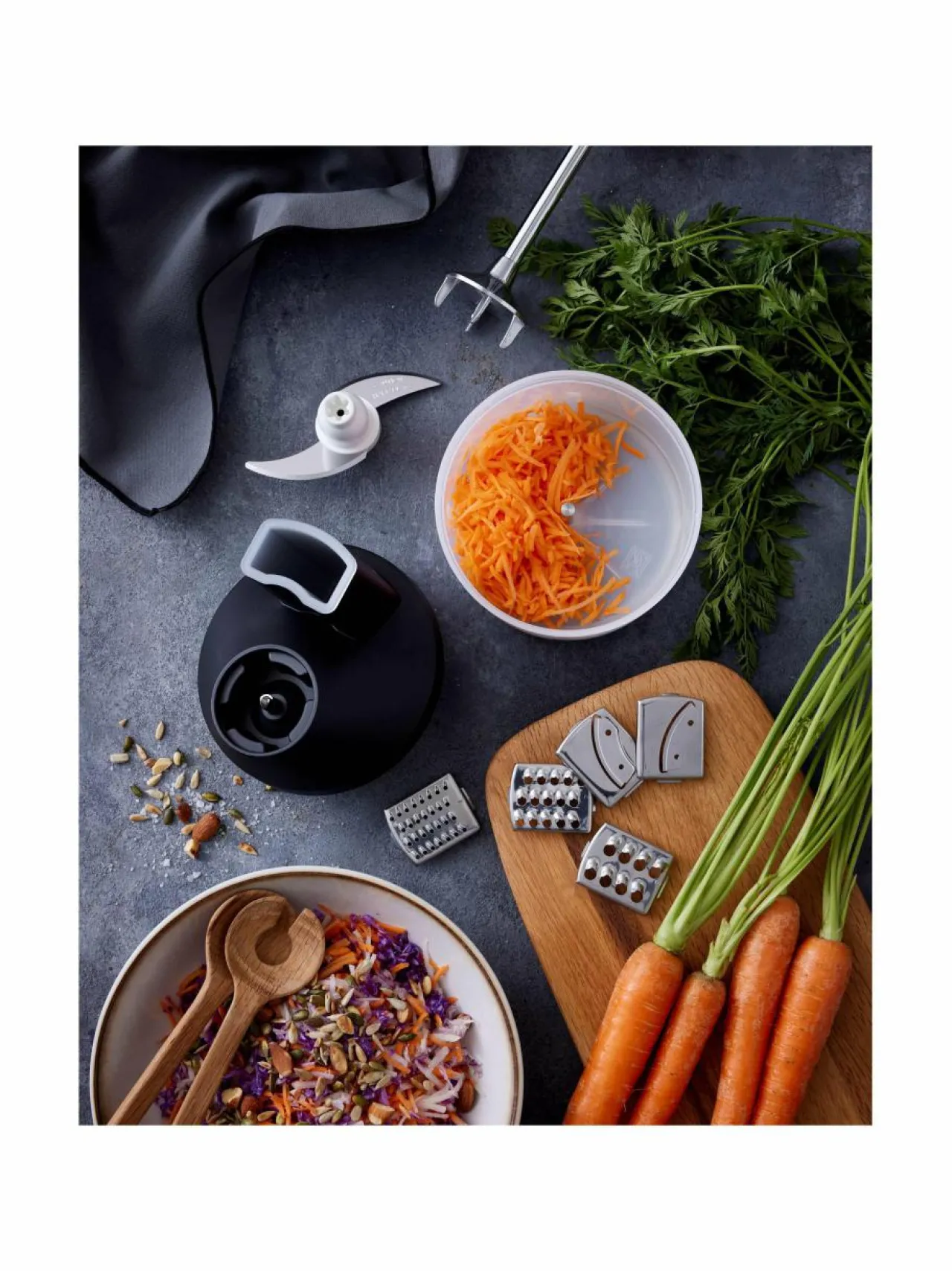 Vatkaimet & Sekoittimet<Bamix SliceSy®- lisäosa -sauvasekoittimeen BLACK