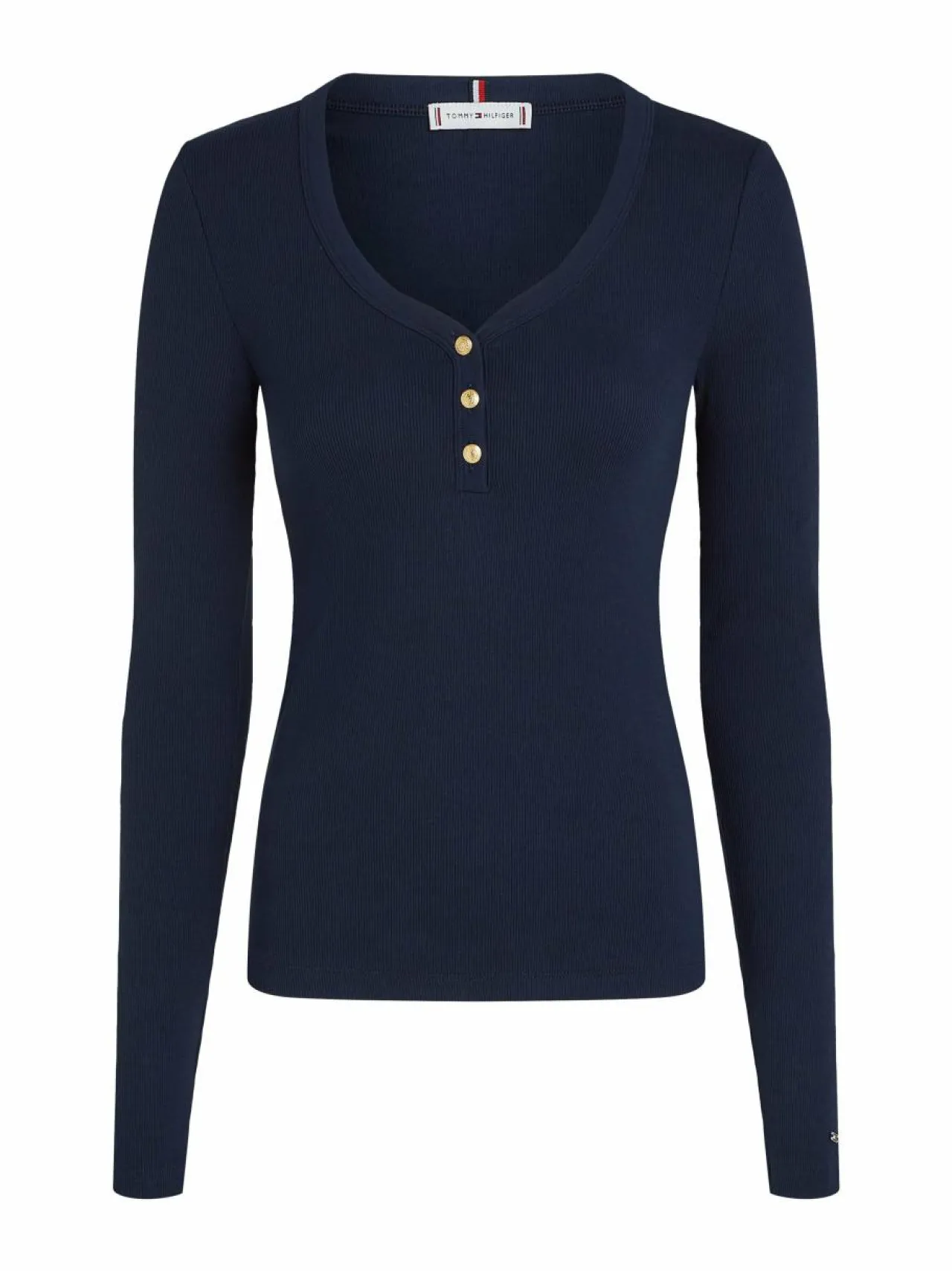 Tommy Hilfiger Slim Henley -trikoopaita^ Paidat & Puserot