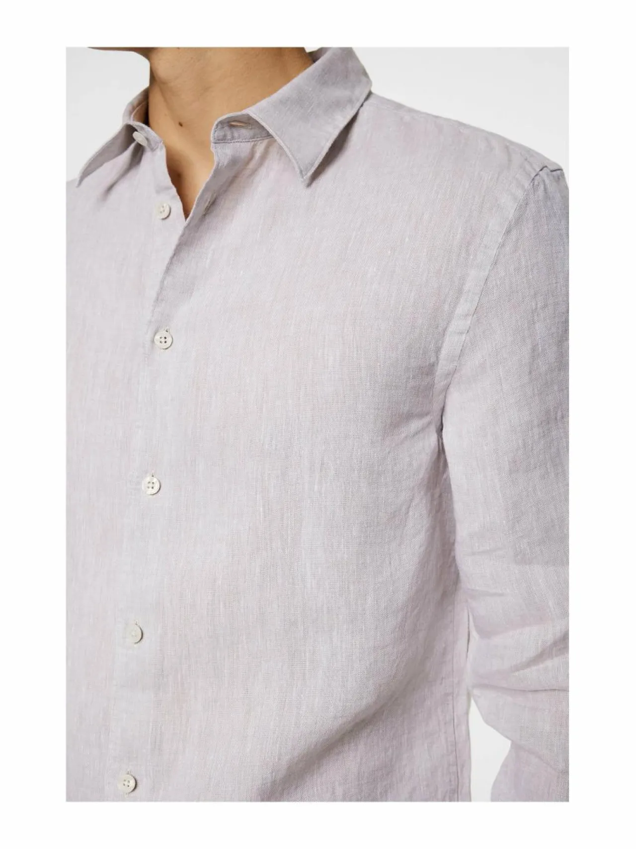 J.Lindeberg Slim Linen Melange -kauluspaita^ Paidat