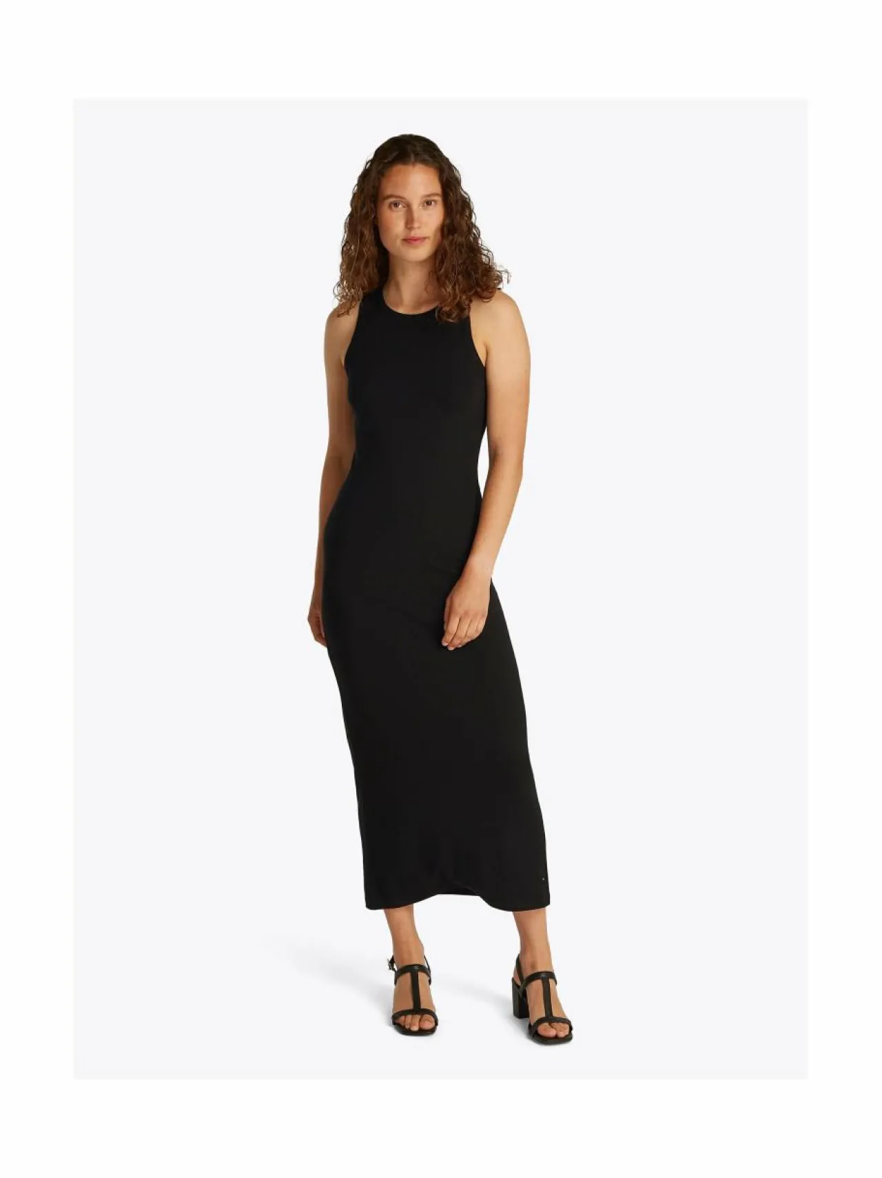 Mekot<Tommy Hilfiger Slim Rib -midimekko BDS BLACK