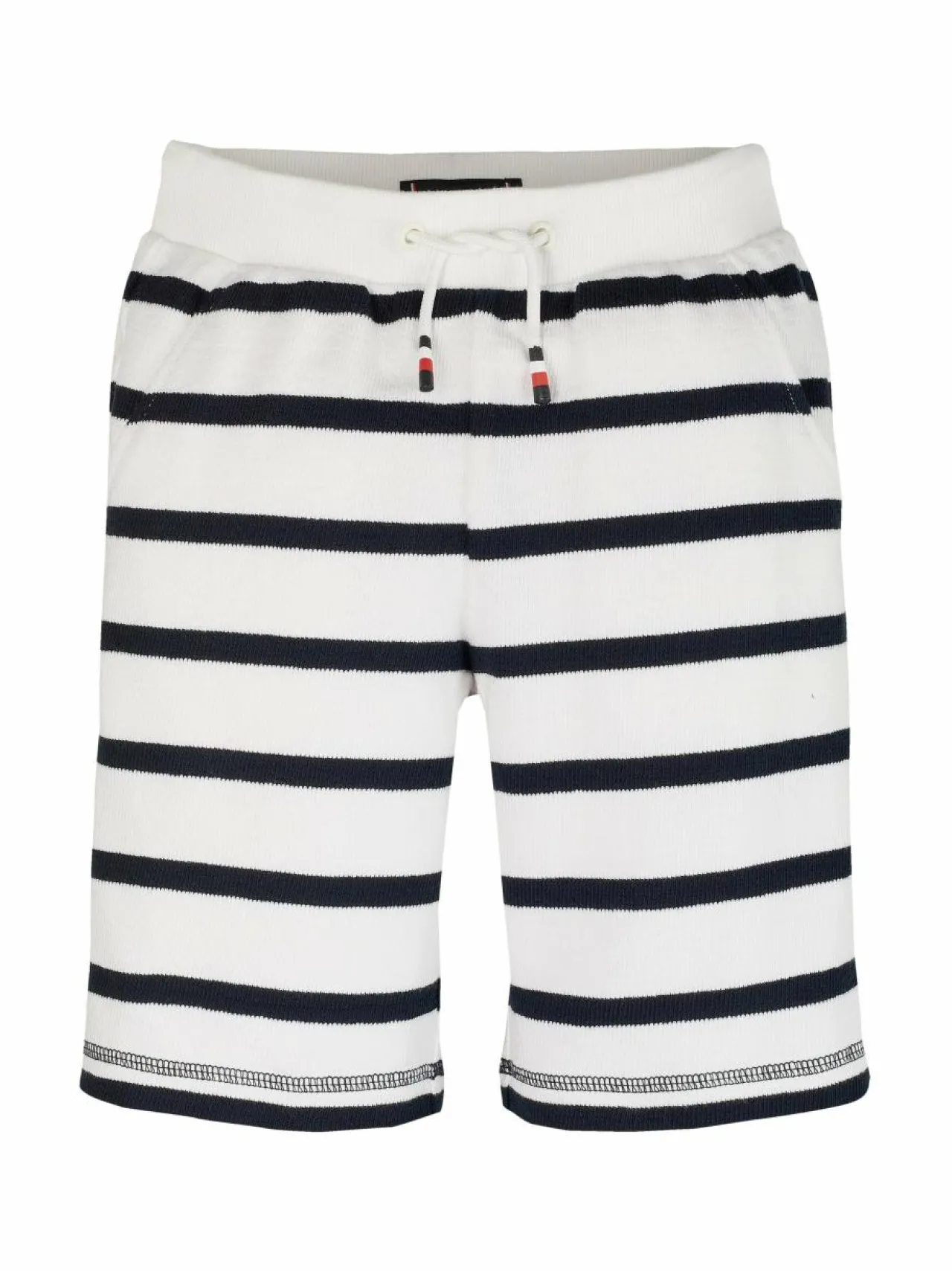 Shortsit<Tommy Hilfiger Slub Breton Stripe -shortsit 0FA WHITE NAVY BRETON STRIPE