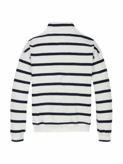 Colleget & Hupparit<Tommy Hilfiger Slub Breton Zip -paita 0FA WHITE NAVY BRETON STRIPE