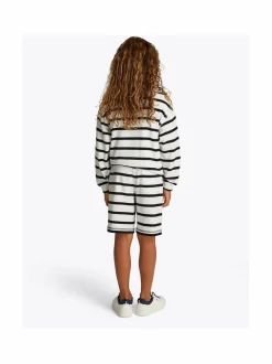 Colleget & Hupparit<Tommy Hilfiger Slub Breton Zip -paita 0FA WHITE NAVY BRETON STRIPE
