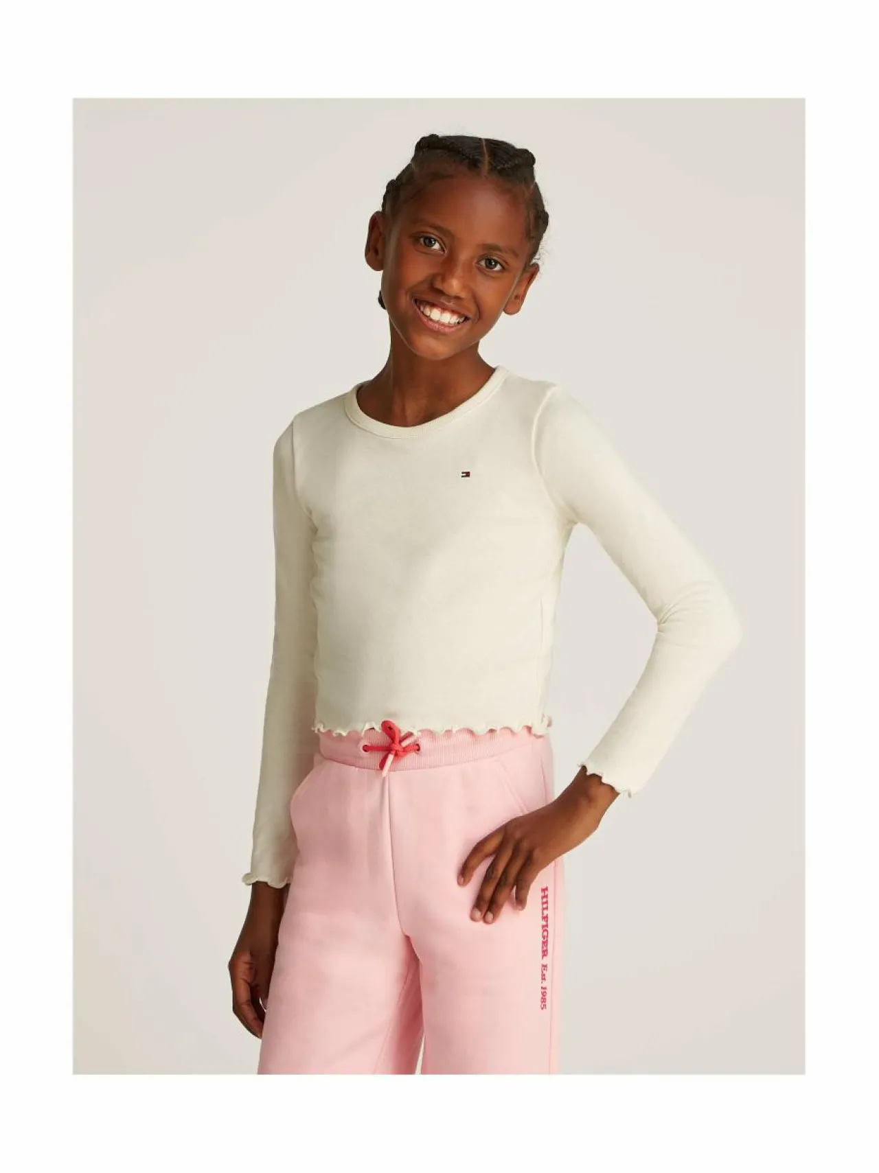 Tommy Hilfiger Slub Knit -paita^ Pitkähihaiset Trikoopaidat|Pitkähihaiset Trikoopaidat