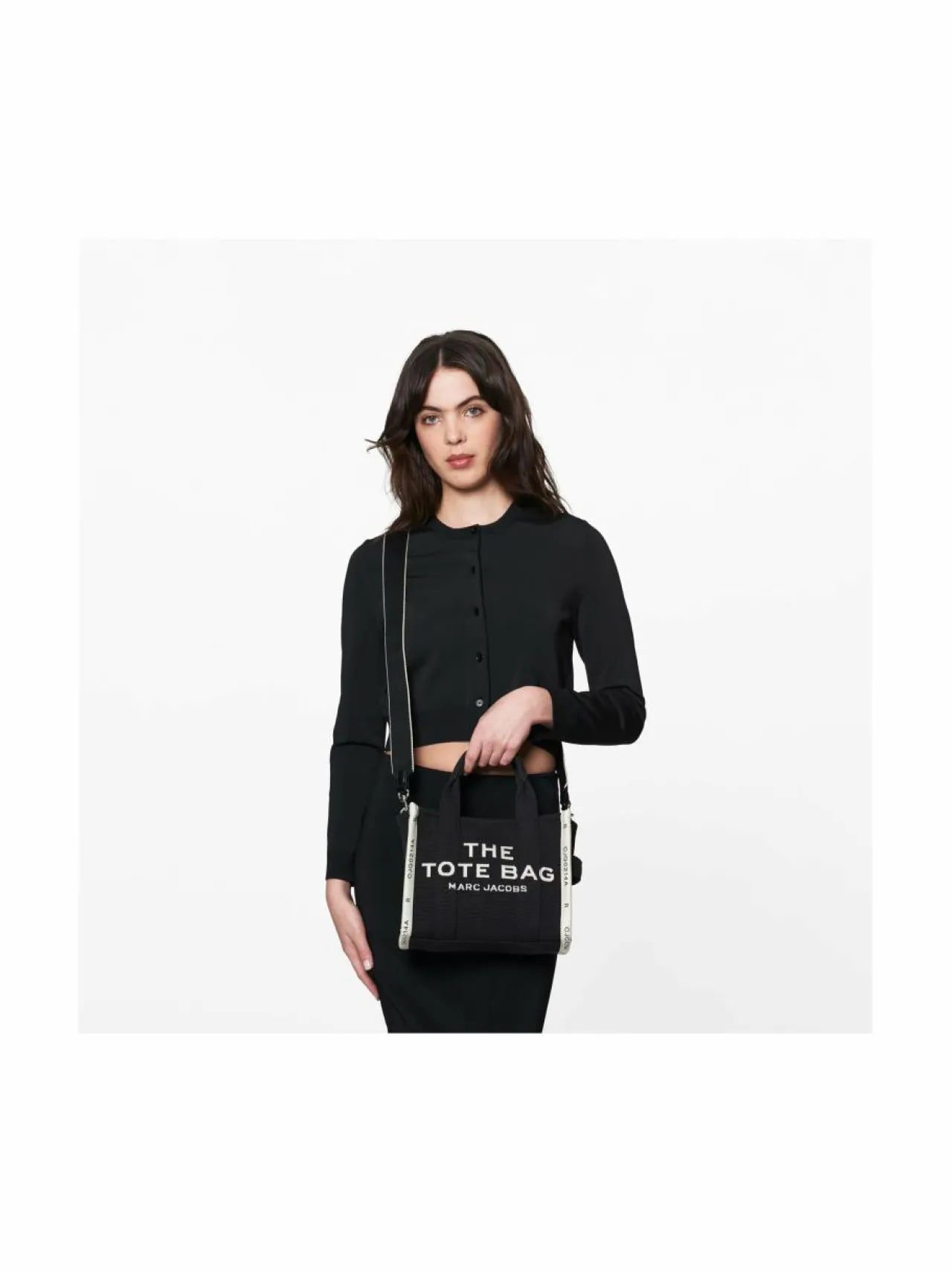 Shopperit<Marc Jacobs Small Tote -kangaslaukku 001 BLACK