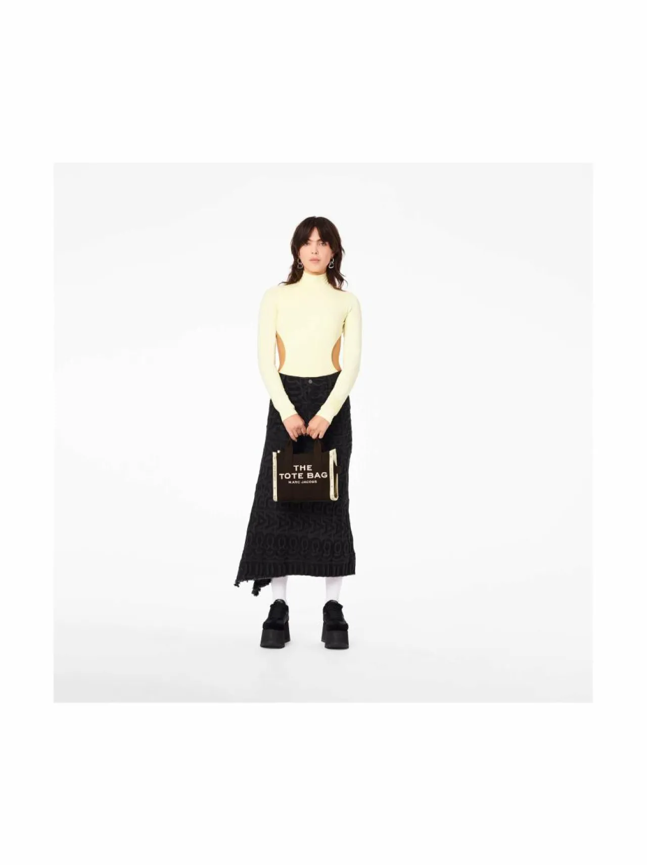 Shopperit<Marc Jacobs Small Tote -kangaslaukku 001 BLACK