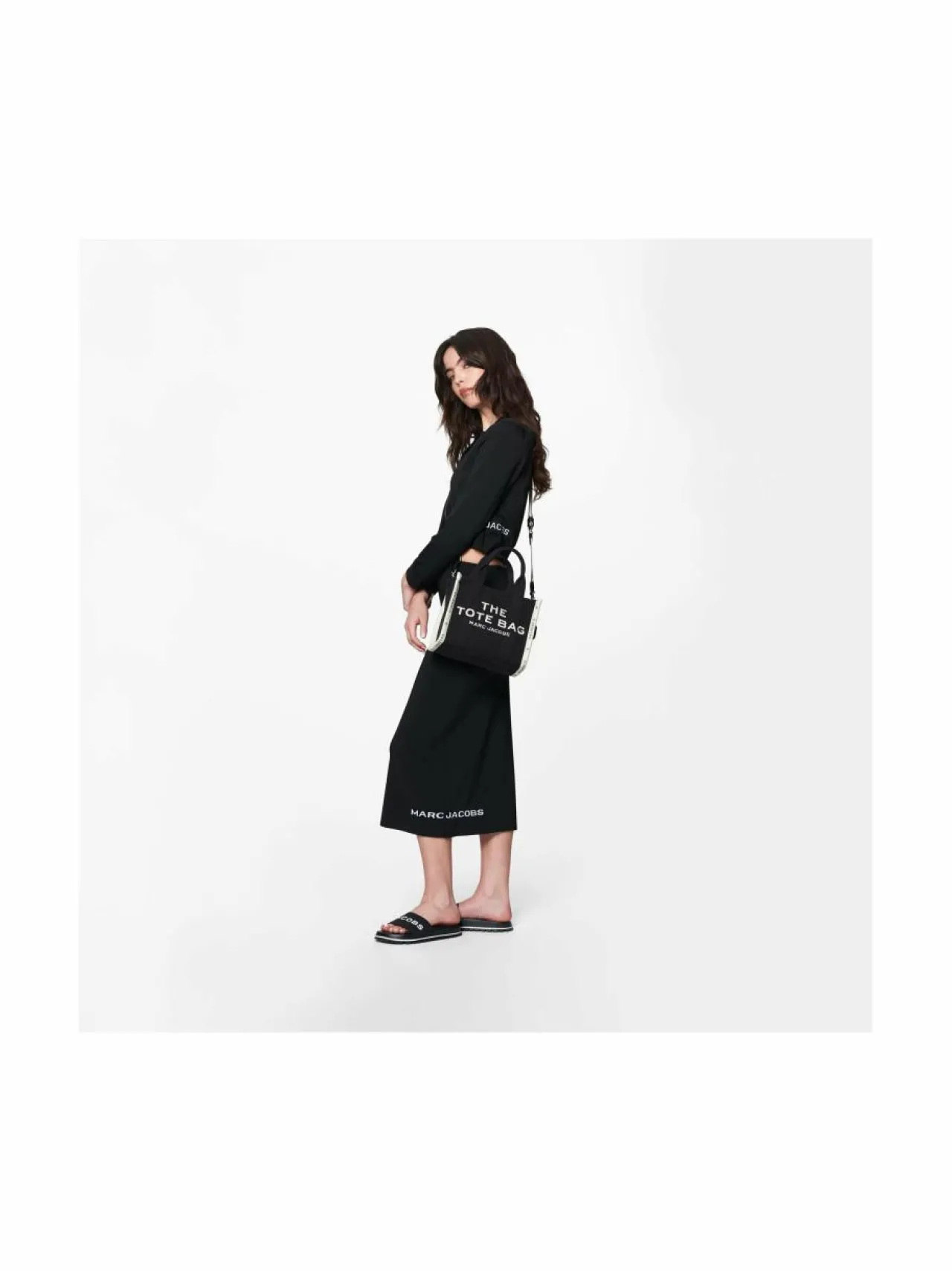 Shopperit<Marc Jacobs Small Tote -kangaslaukku 001 BLACK