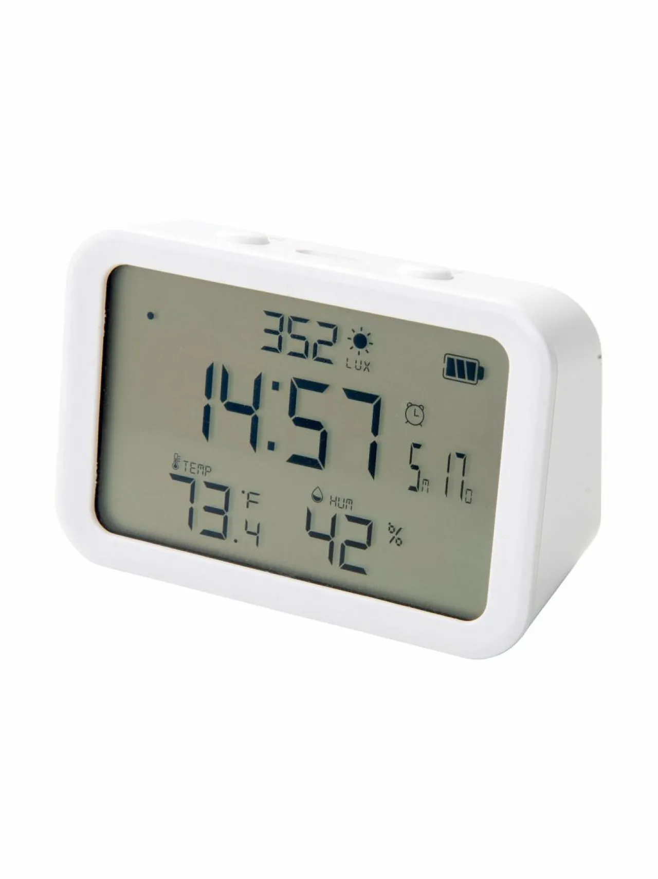 Turvatuotteet<Airam SmartHome Smart- lämpötila ja kosteusmittari WHITE