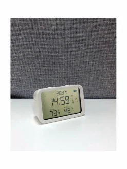 Turvatuotteet<Airam SmartHome Smart- lämpötila ja kosteusmittari WHITE