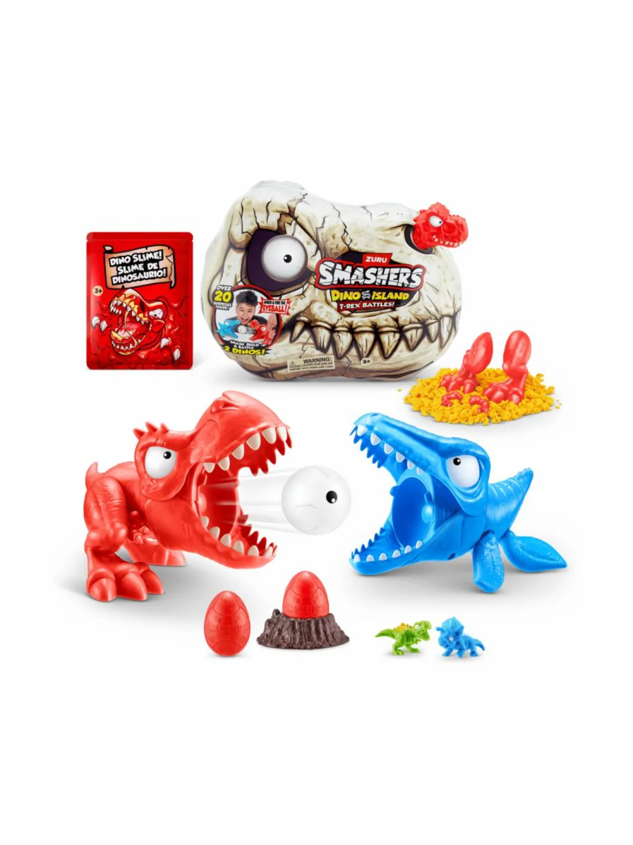Figuurit & Interaktiiviset Lelut<SMASHERS SMASHER Leikkisetti Dino Island T. Rexin taistelu