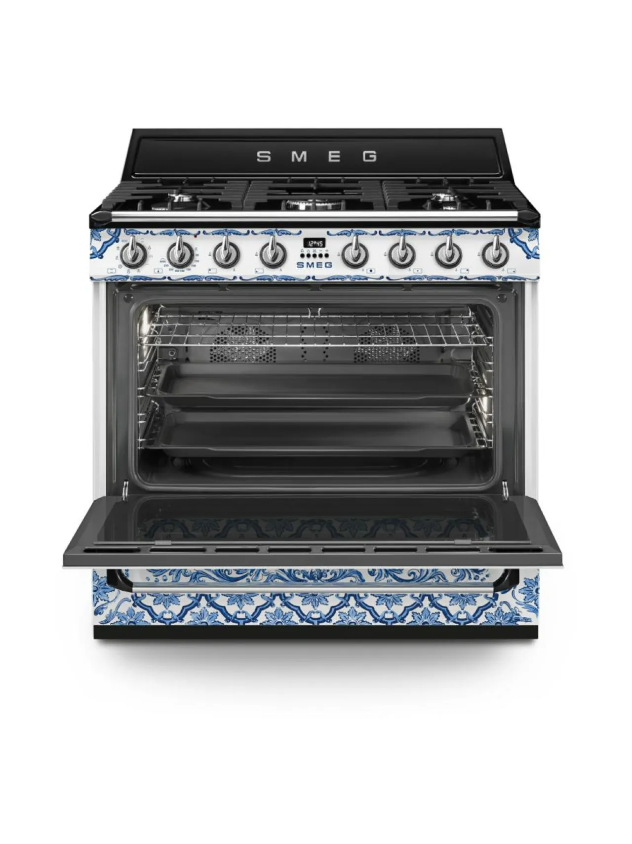 Smeg Dolce & Gabbana Blu Mediterraneo TR90DGME9 kaasuliesi^ Liedet Ja Liesituulettimet