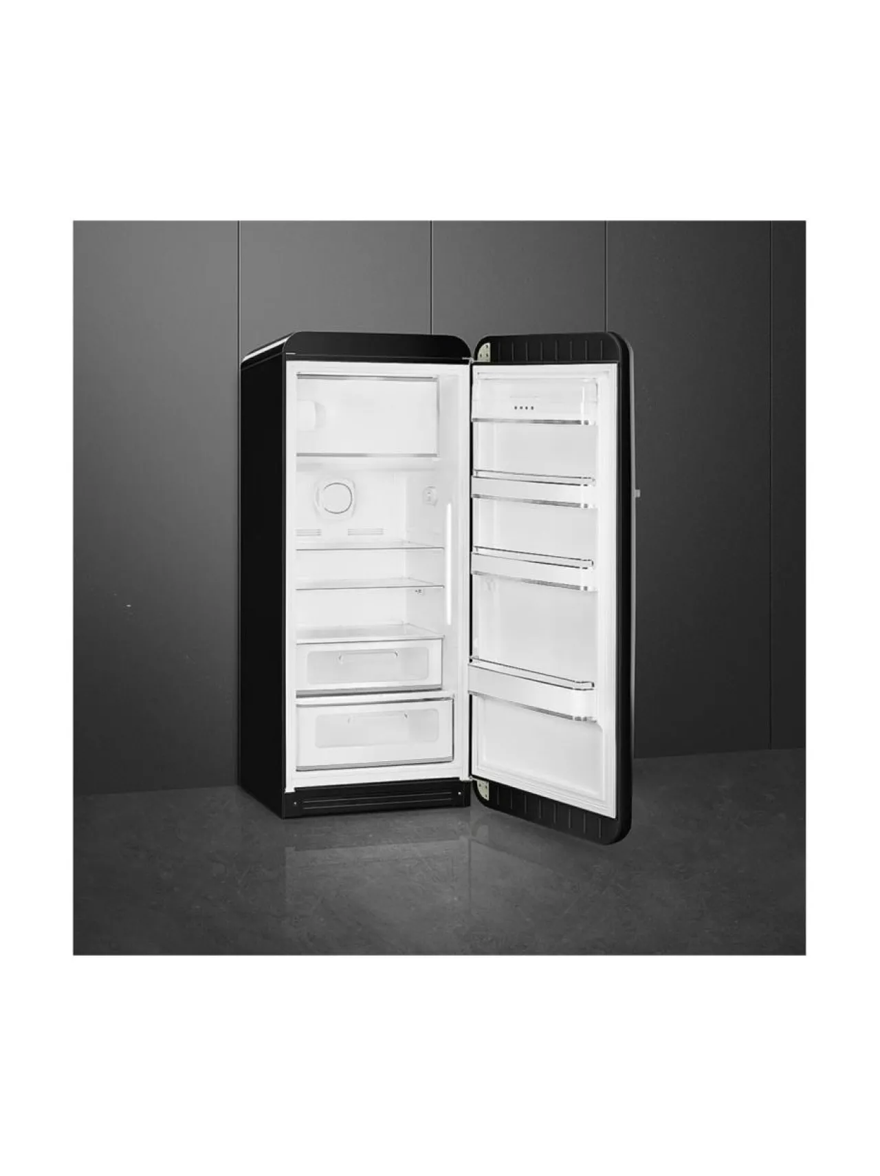 Smeg FAB28RBL5 Jääkaappi, musta oikeakätinen^ Jääkaapit Ja Pakastimet