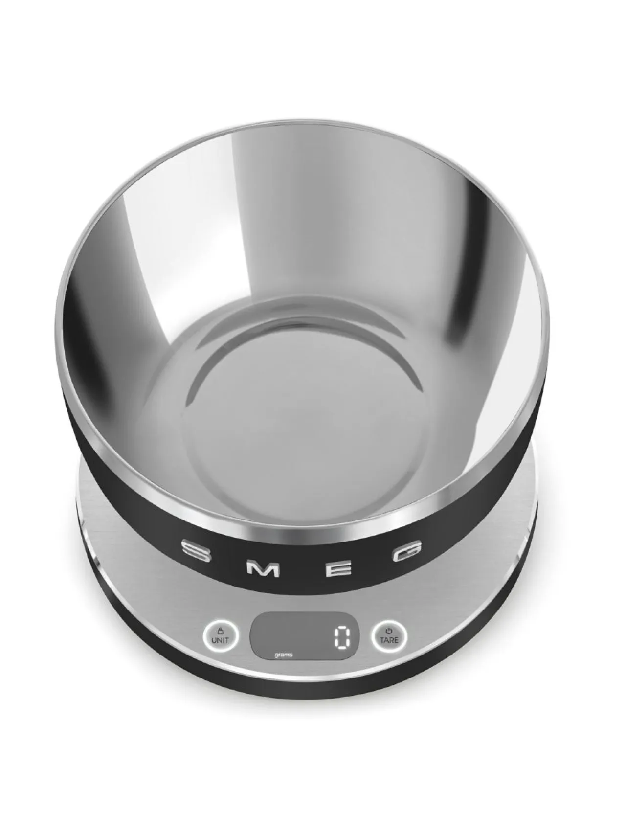 Keittiötarvikkeet<Smeg KSC01BLMWW ladattava keittiövaaka, musta