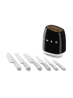 Keittiötarvikkeet<Smeg veitsisetti KBSF02BL musta