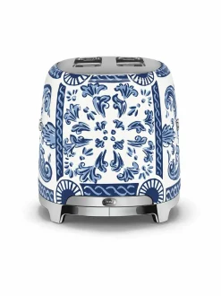 Leivänpaahtimet<Smeg x Dolce & Gabbana "Blu Mediterraneo" -leivänpaahdin, 2 viipaleelle WHITE &AMP; BLUE