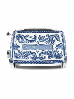 Leivänpaahtimet<Smeg x Dolce & Gabbana "Blu Mediterraneo" -leivänpaahdin, 2 viipaleelle WHITE &AMP; BLUE