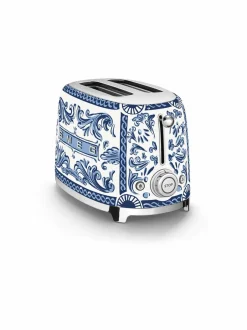 Leivänpaahtimet<Smeg x Dolce & Gabbana "Blu Mediterraneo" -leivänpaahdin, 2 viipaleelle WHITE &AMP; BLUE