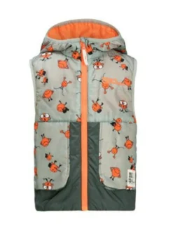 Ulkoiluvaatteet<Jack Wolfskin SMILEYWORLD AOP VEST K ICON MINT LEAF