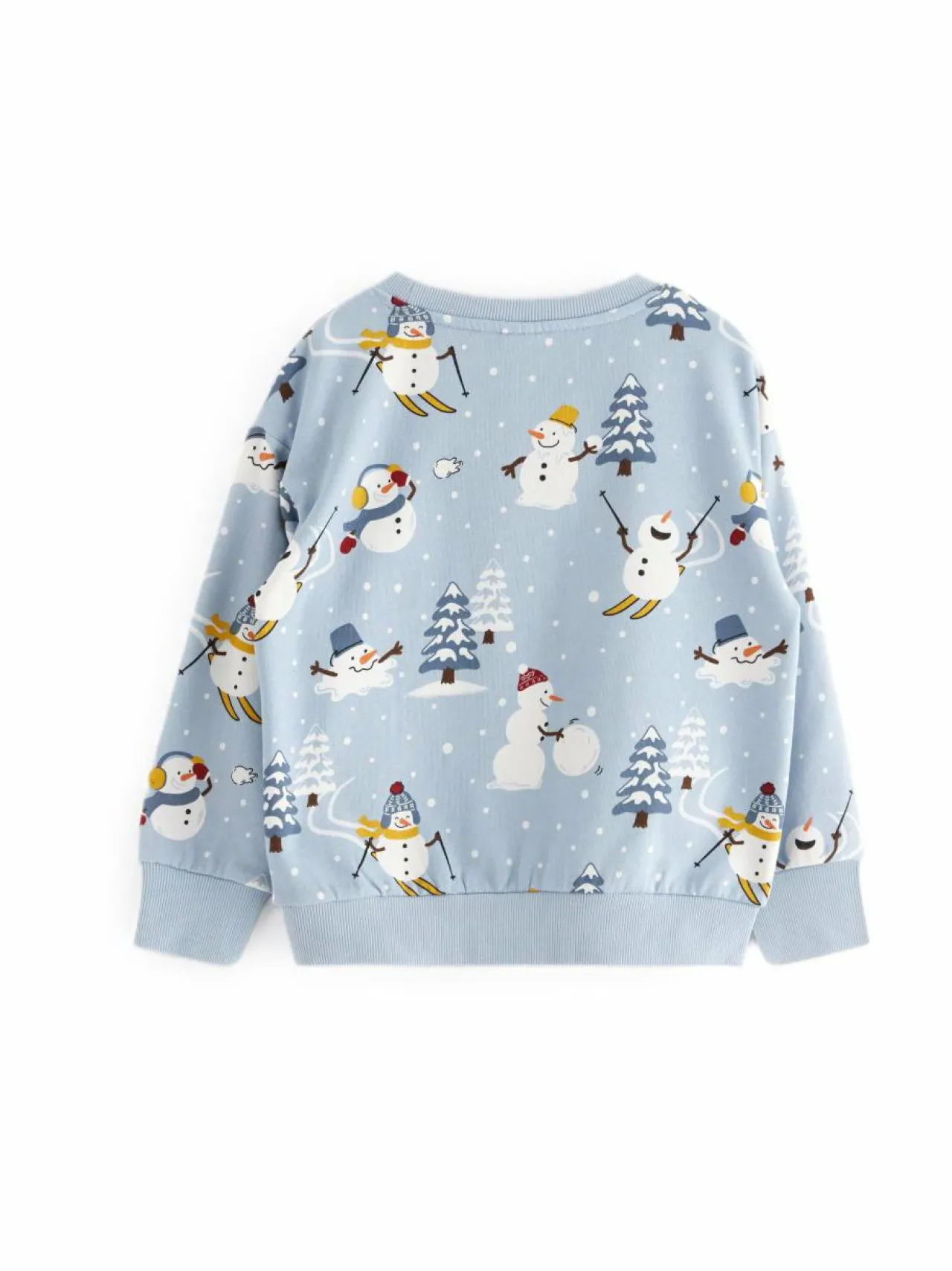 Colleget & Hupparit|Colleget & Hupparit<Lindex Snowman Story -collegepaita 7954 LIGHT DUSTY BLUE