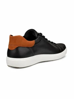 Urheilujalkineet|Tennarit & Sneakerit<ecco Soft 7 -nahkatennarit 51866 BLACK/COGNAC