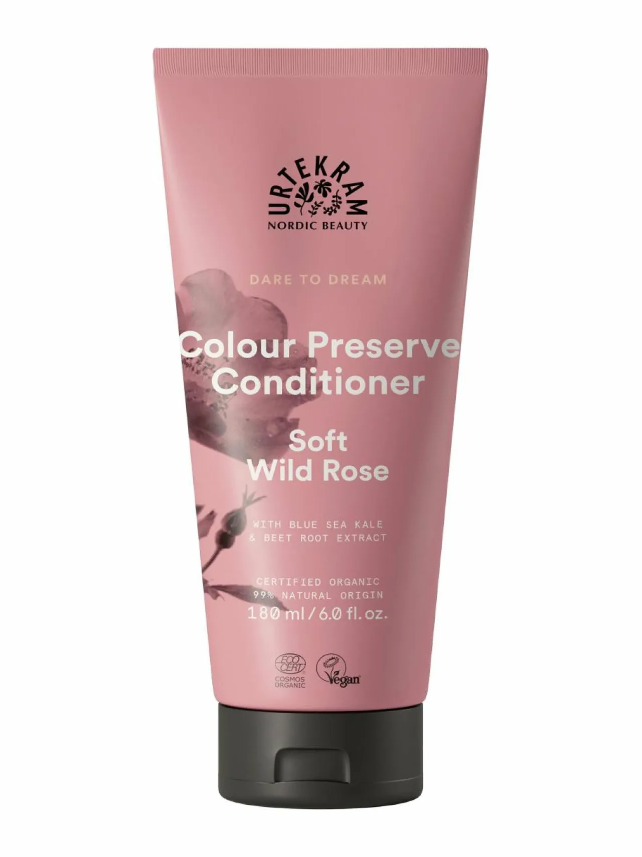 Urtekram Soft Wild Rose Conditioner -hoitoaine värjätyille hiuksille 180 ml^ Hiustenhoito