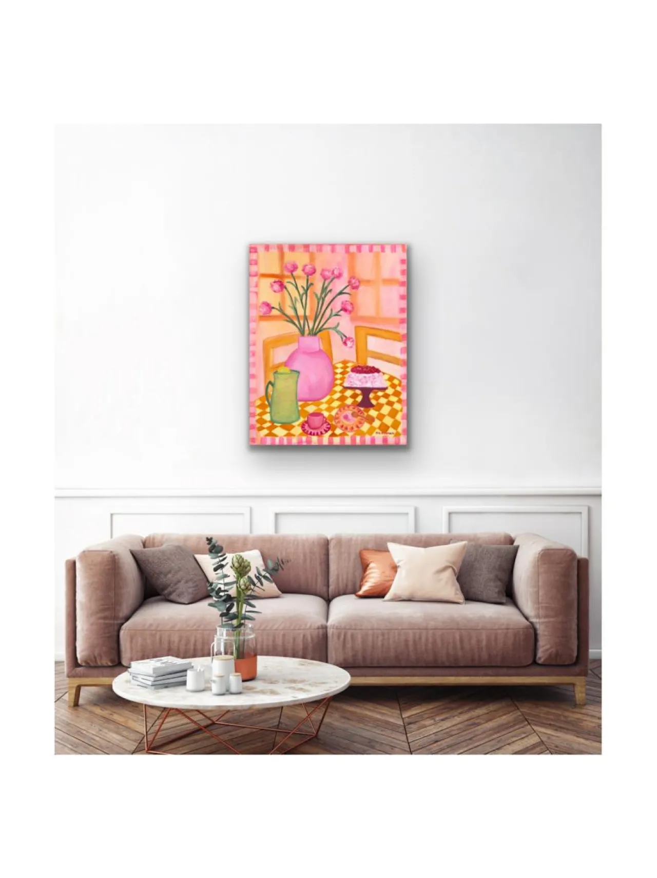 Pia Rydman Art Sokerileipurin lauantai, öljyvärimaalaus, 100x80 cm, Pia Rydman^ Taulut & Julisteet