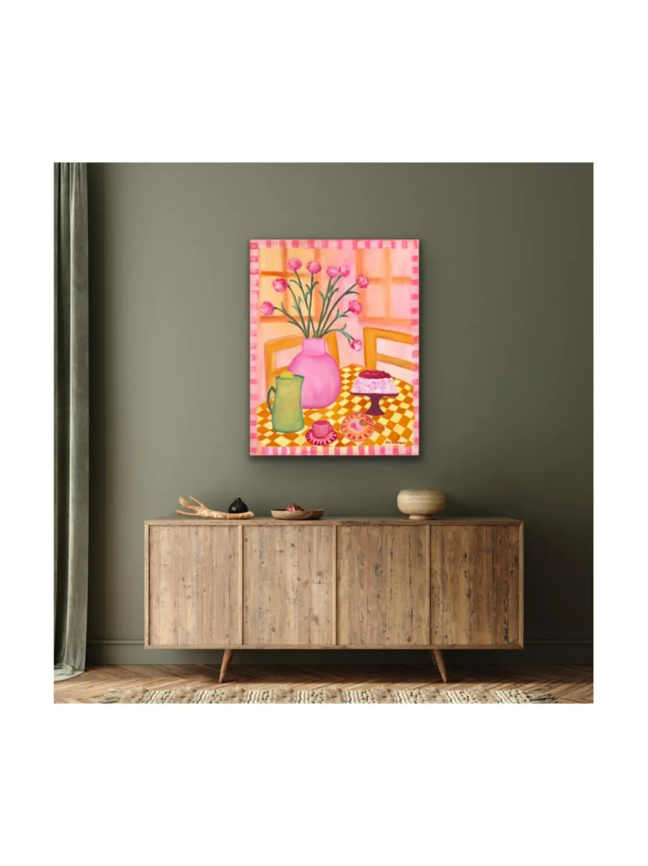Pia Rydman Art Sokerileipurin lauantai, öljyvärimaalaus, 100x80 cm, Pia Rydman^ Taulut & Julisteet