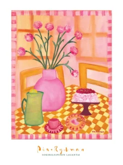 Pia Rydman Art Sokerileipurin lauantai, öljyvärimaalaus, 100x80 cm, Pia Rydman^ Taulut & Julisteet