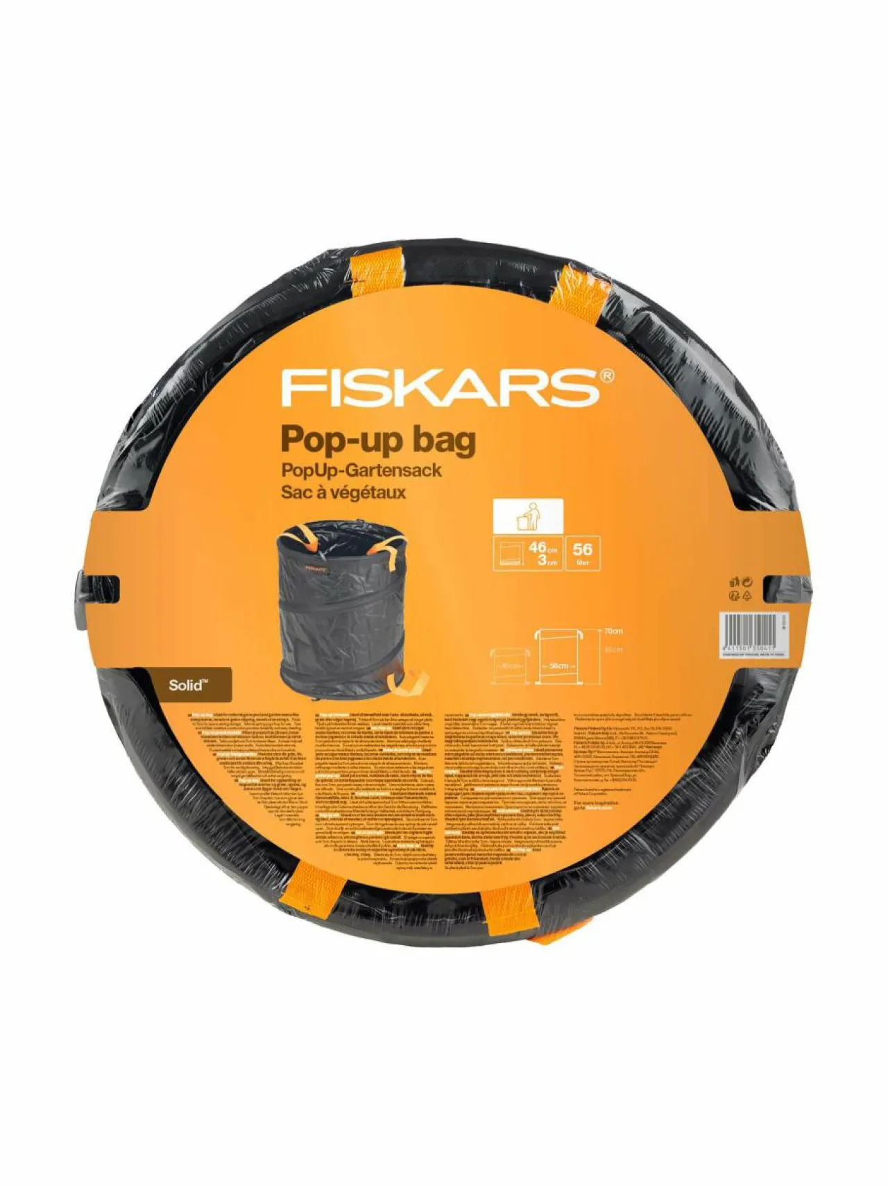 Työkalut<Fiskars Solid Pop Up -puutarhasäkki 56 l