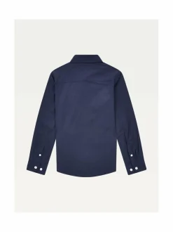Paidat<Tommy Hilfiger Solid Stretch -popliinikauluspaita 403 TWILIGHT NAVY