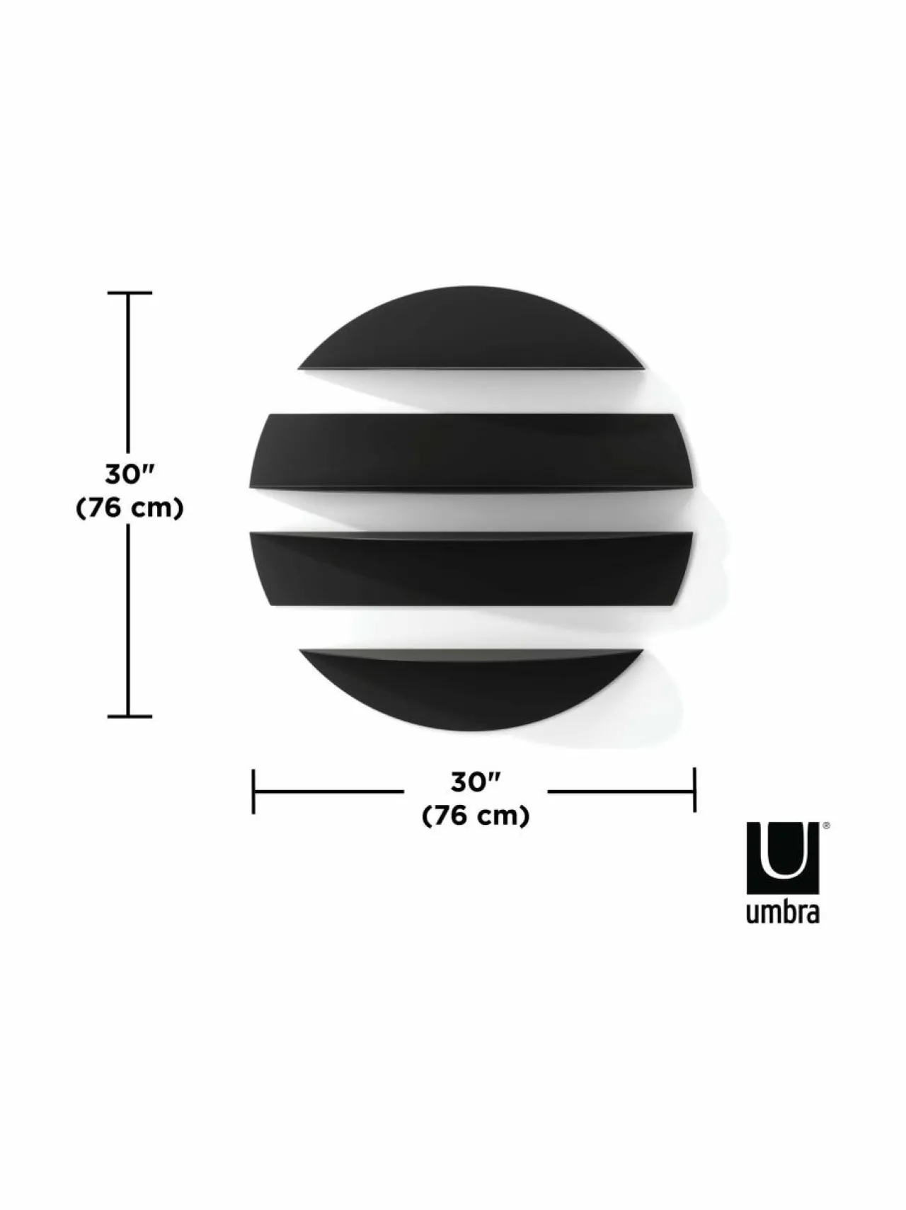 Säilytys<Umbra Solis Shelves -seinähyllykkö BLACK