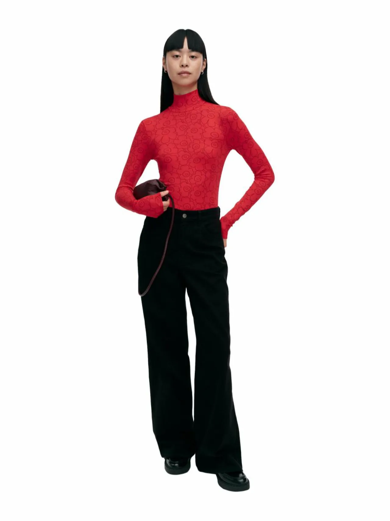 Marimekko Solmia Piirto Unikko Turtleneck -trikoopaita^ Paidat & Puserot