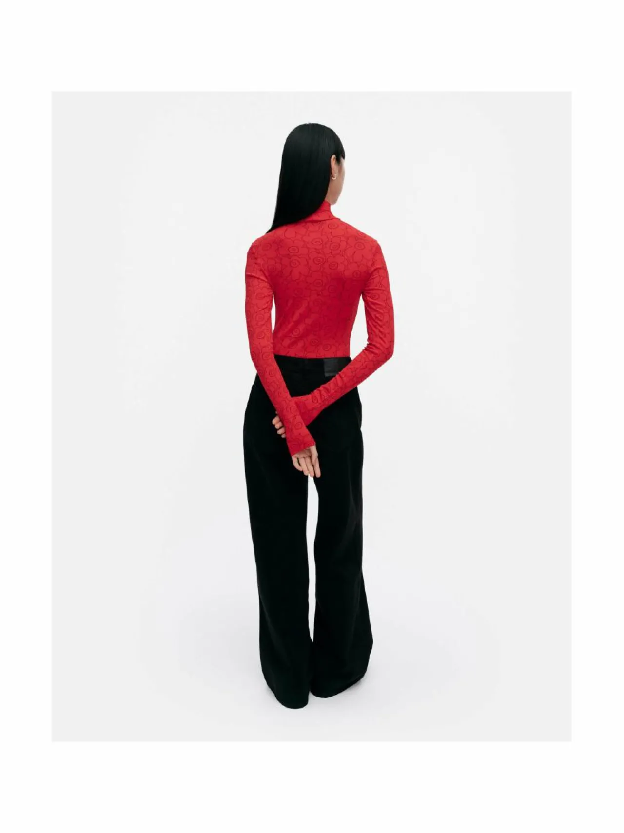 Marimekko Solmia Piirto Unikko Turtleneck -trikoopaita^ Paidat & Puserot