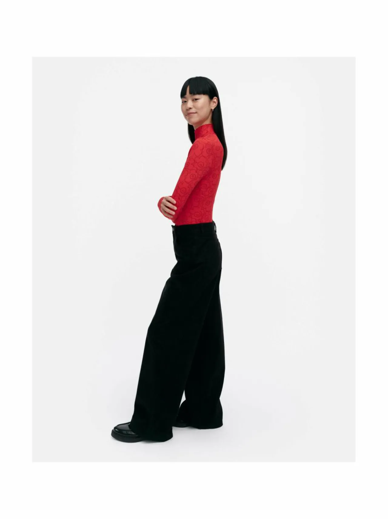 Marimekko Solmia Piirto Unikko Turtleneck -trikoopaita^ Paidat & Puserot