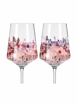 Lasit<Ritzenhoff Sommersonett-viinilasi 2 kpl BLUE, RED, ROSA