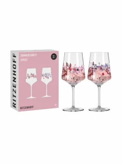 Lasit<Ritzenhoff Sommersonett-viinilasi 2 kpl BLUE, RED, ROSA
