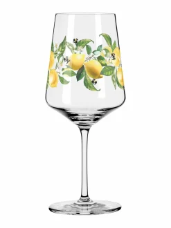 Lasit<Ritzenhoff Sommertau Hugo -aperitiivi-/viinilasi YELLOW GREEN