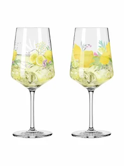 Lasit<Ritzenhoff Sommertau Limoncello -lasit 544 ml, 2 kpl MULTICO