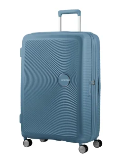 Matkalaukut & Tarvikkeet<American Tourister SOUNDBOX SPINNER 77/28 TSA EXP STONE BLUE