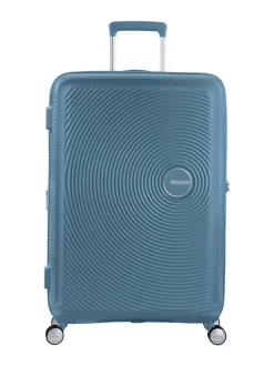 Matkalaukut & Tarvikkeet<American Tourister SOUNDBOX SPINNER 77/28 TSA EXP STONE BLUE
