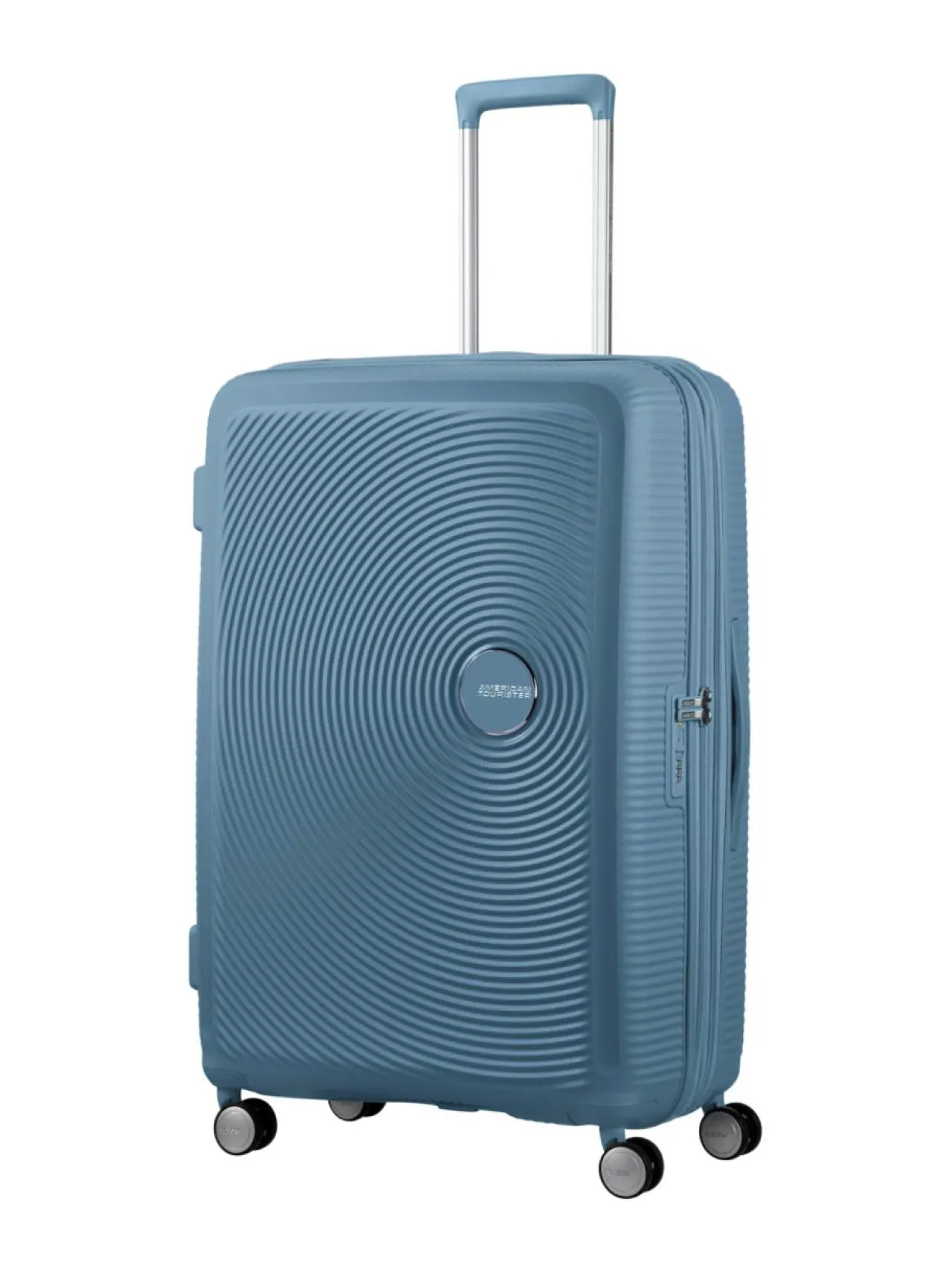 Matkalaukut & Tarvikkeet<American Tourister SOUNDBOX SPINNER 77/28 TSA EXP STONE BLUE