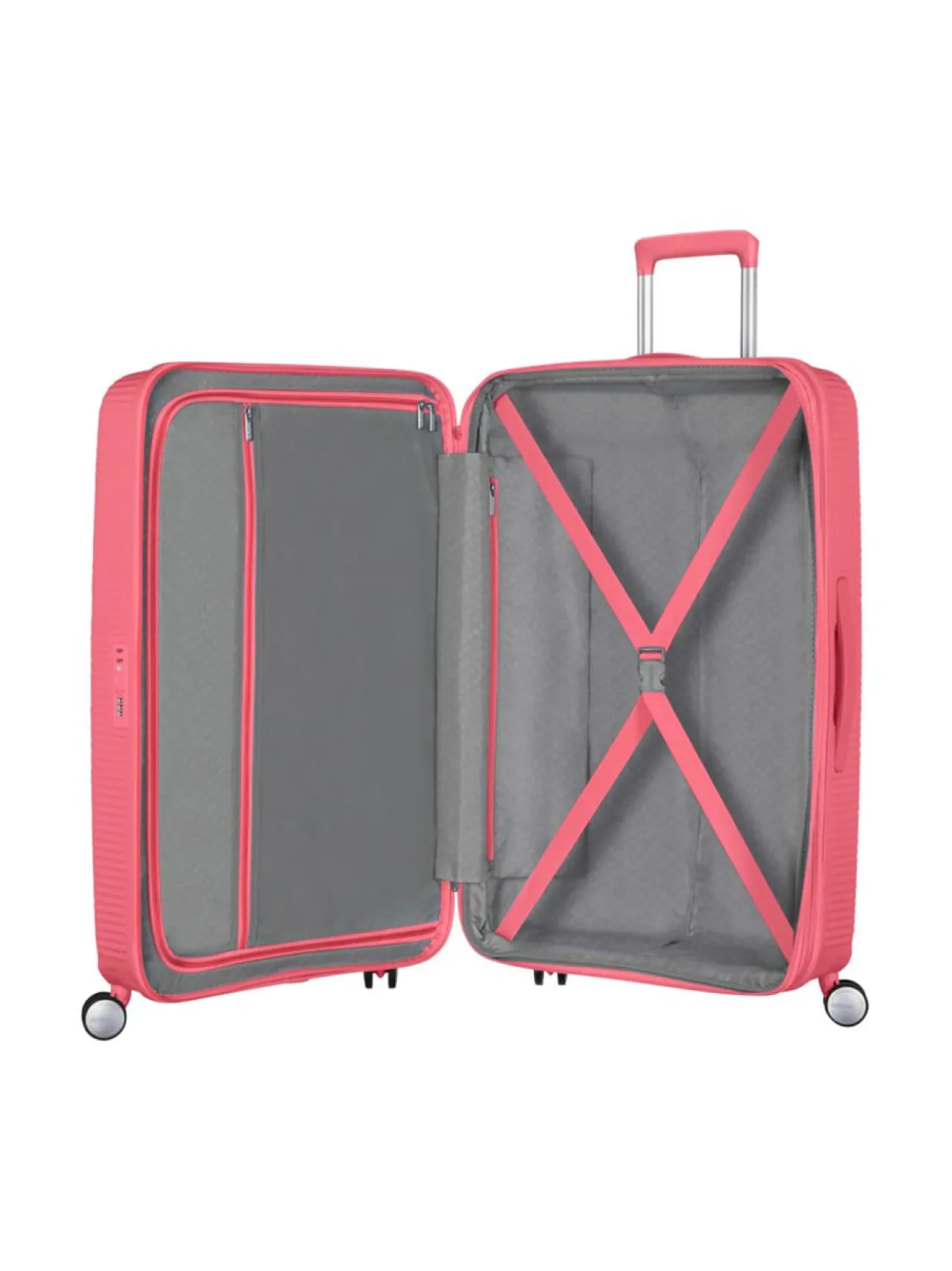 Matkalaukut & Tarvikkeet<American Tourister SOUNDBOX SPINNER 77/28 TSA EXP SUN KISSED CORAL