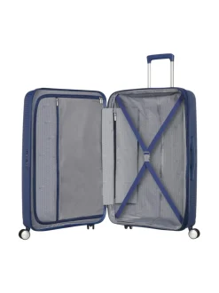 Matkalaukut & Tarvikkeet<American Tourister SOUNDBOX SPINNER 77/28 TSA EXP MIDNIGHT NAVY